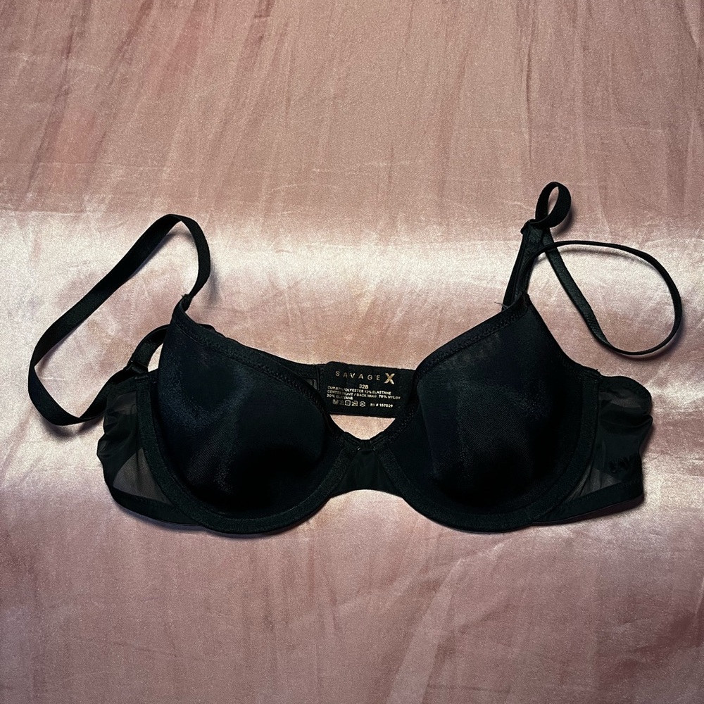 Savage X Fenty Elegant Black Bra